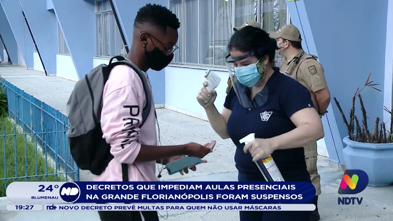 Decretos que impediam aulas presenciais na Grande Florianópolis foram suspensos
