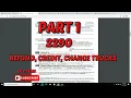 PART 1 2290 REFUND CREDIT CHANGE TRUCKS