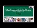 UAB Department of Otolaryngology State of the Department 2025