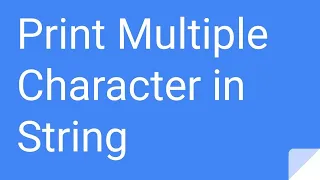 Python Practice Series 19 Beginners Level 1 Basic Get Multiple Character Programming Code