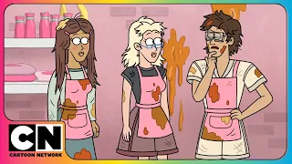 ☕🔥 Regular Show | Coffee Shop Wars! Mordecai & Rigby Get Into Trouble! 😂💥
