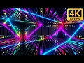 6 Hours Neon Light Tunnel Background 4K 60FPS U Abstract VJ Loop