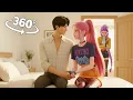 Download Lagu 360°- Rumi Catches Jinu \u0026 Mira in Bedroom Romance | VR 8K