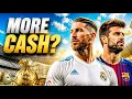 Who holds more cash Sergio Ramos vs Gerard Pique