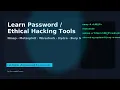 Learn Password Ethical Hacking Tools Step-by-Step Nmap Metasploit Wireshark Hydra Burp Suite