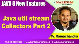 Java util stream Collectors Part 2 Java 8 New Features Tutorials by Mr Rama Chandra
