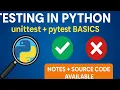 Day 13 - Testing in Python unittest pytest Basics Explained with Examples