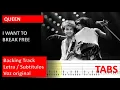 Download Lagu Queen - I Want To Break Free - Guitar backing track + Tabs + Lyrics [Guitarra Eléctrica]