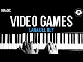 Download Lagu Lana Del Rey - Video Games Karaoke SLOWER Acoustic Piano Instrumental Cover Lyrics