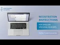 Registration Instructions for English speaking readers