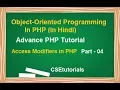 Object Oriented Programming In PHP Tutorial In Hindi Part-04 Access Modifiers In Hindi