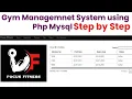 Gym Management System using Php Mysql Step by Step