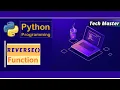 List methods in python reverse a list in python reverse function reverse in python reverse