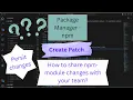 npm patch package npm version patch