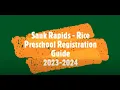 Preschool Registration Guide 2023-2024
