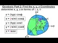 Physics - Test Your Knowledge Vectors 22 of 30 Geodesic Part 2 Find the x y z Coordinates