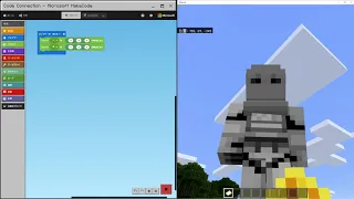 Minecraft Coding MakeCode Flower Trail