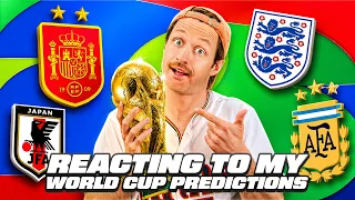 REACTING TO MY WORLD CUP 2026 PREDICTIONS!