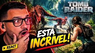 REAGI AO GAMEPLAY DE TOMB RAIDER: LEGACY OF ATLANTIS… E FIQUEI EM CHOQUE 😱