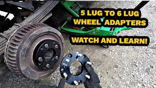 5 lug to 6 lug Wheel Adapters - HOW TO INSTALL