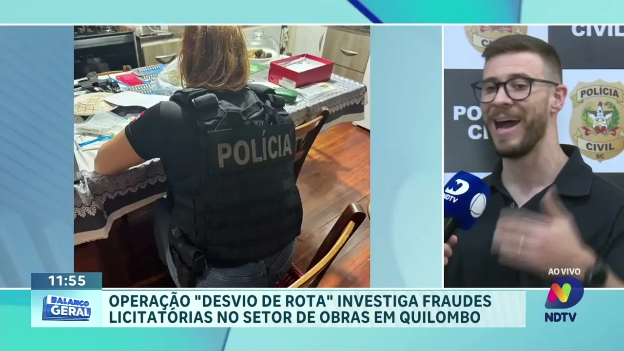 Operação da Polícia Civil: Vereador de Quilombo Entre os Detidos por Fraudes em Obras