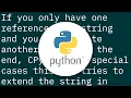 How do I append one string to another in Python