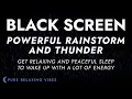 Lagu Lying in my Cozy Bed with Powerful Rainstorm and Thunder | Black Screen Sounds, My Peaceful Night