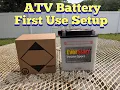 Prepare ATV Battery First Use