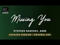 Missing you - Stephen Sanchez, Ashe (Original Key Karaoke) - Piano Instrumental Cover with Lyrics