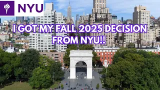 I got my fall 2025 decision fron NYU Fall 2025 MS in USA