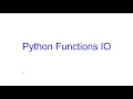 Use Dictionaries for Function Inputs Outputs in Python Kovolff