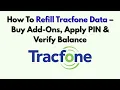 How To Refill Tracfone Data - Buy Add-Ons Apply PIN Verify Balance