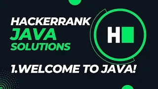 Hackerrank Java Solutions - Day 1 Welcome to java