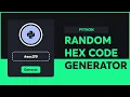 RANDOM HEX CODE GENERATOR IN PYTHON