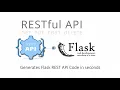 Open Source Tool that can Generate Flask REST API code in Seconds code on GitHub