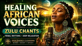 HEALING AFRICAN VOICES: Soothing Zulu Chants & Tribal Rhythms for Deep Energy Cleansing & Relaxation