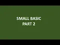 Small Basic Part 2 Learn Small Basic Amitav Fully Computer Language