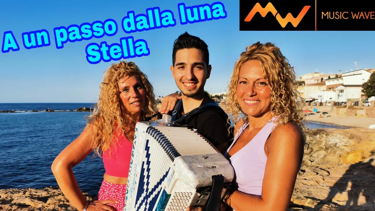 A un passo dalla luna / Stella (COVER bachata FISARMONICA) | Rocco Hunt e Ana Mena