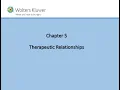 Chapter 5 Therapeutic Relationships