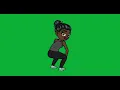 Funny Cartoon Girl Twerking - Green Screen For Editing