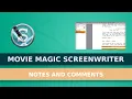 Script Notes And Comments In Movie Magic Screenwriter