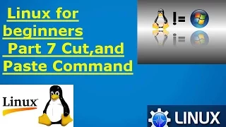 Linux for beginners part 7 cut and paste command