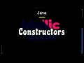 Constructors this keyword super keyword - V6