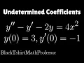 Undetermined Coefficients with Initial Conditions Problem 6 Differential Equations