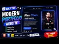 Complete Portfolio Website Project HTML Tailwind CSS
