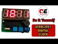 Digital Clock Using AT89C2051 DIY Electronics Kit Step by Step 8051 Microcontroller