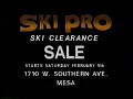 1985 Ski Pro Store Ski Clearance Sale TV Commercial Mesa AZ