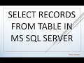 Part4 MS SQL Select Query MS SQL Server for beginners MS SQL Tutorials