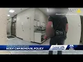 Can law enforcement in New Mexico remove body cameras during arrests