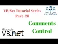 VB Net Tutorial Series Part 28 Comment control